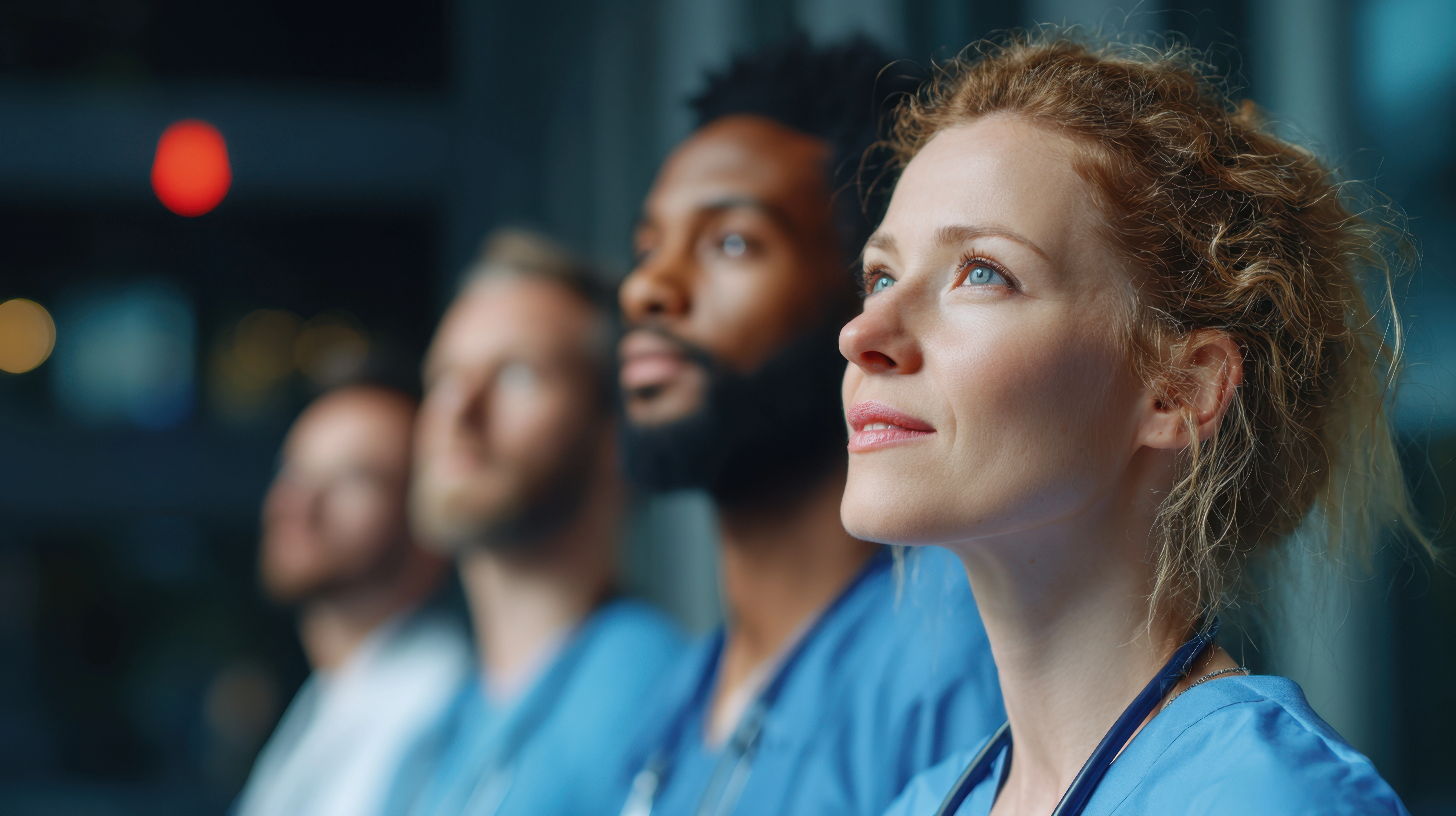 Healthcare professionals collaborating on patient documentation